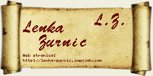 Lenka Zurnić vizit kartica